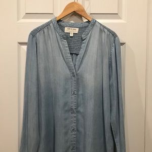 Denim blouse